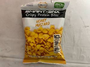 12 Bags of Smart-Snx Crispy Protein Bites - Honey Mustard