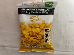 12 Bags of Smart-Snx Crispy Protein Bites - Honey Mustard