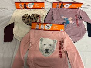 6 Members Mark Girls T-Shirts - Size 78