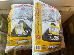 2 Bags of Safe Step 3300 Rock Salt Ice Melter