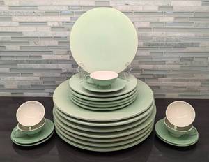 lot 158 image: Pale Green Ceramic Nick Munro Dishes