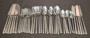 lot 182 image: Vintage Japanese Stainless Steel Flatware Set