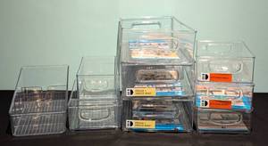 lot 85 image: Assorted Clear Kitchen FreezerFridge Storage Containers