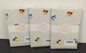 lot 49 image: Three New Sets of Maison d Hermine Bird on a Wire Napkins