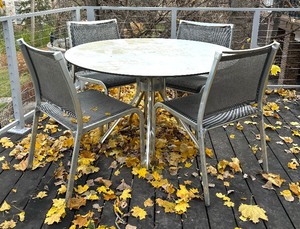 lot 200 image: Patio Table with Four Chairs