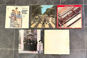 lot 84B image: Five Beatles Record Albums including Yesterday & Today, Beatles 1962-1966, Abbey Road and More