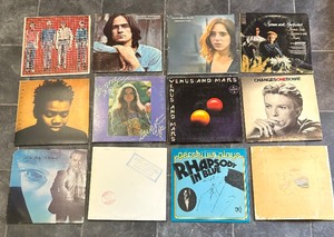 lot 233 image: 12 Record Albums by David Bowie, James Taylor, Tracy Chapman and More