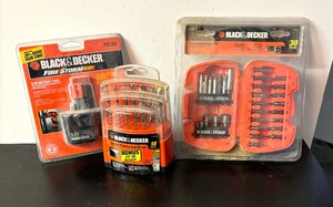 lot 369 image: New Black & Decker Battery Pack, Drill Bit Set and Screw-driving Set
