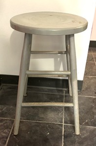 lot 371 image: Wooden Stool