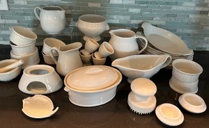 lot 303 image: Serving Dishes in White