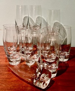 lot 304 image: Bormioli Rocco Luna Beverage Glasses NEW Set of Twelve