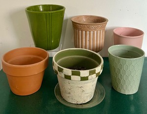lot 308 image: Awesome Variety of Planter Pots