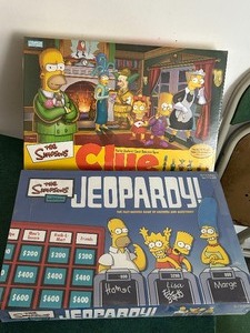 lot 317 image: NEW The Simpsons Clue and Jeopardy Board Games