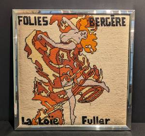 lot 34 image: Small Framed Folies Bergre Needlepoint