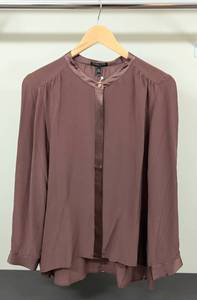 lot 43 image: New Eileen Fisher Brushed Silk Blouse