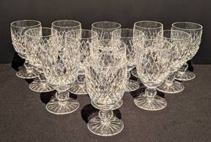 lot 49C image: Waterford Crystal Boyne White Wine Stemware Set