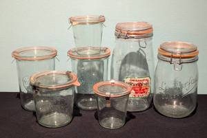 lot 170 image: Assorted Glass Storage Jars