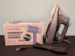lot 267 image: New Handheld Steamer and Black and Decker Iron