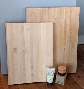 lot 283 image: Pair of John Boos Cutting Boards and Accessories