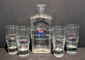 lot 285 image: Pastis 51 Water Carafe and Glass Set