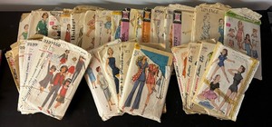 lot 240A image: Vintage Large Mixed Lot of Sewing Patterns