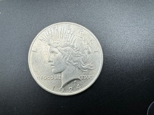 1924 AU Peace Silver Dollar