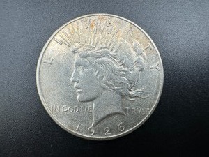 1926-S AU Peace Silver Dollar