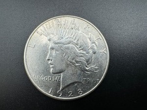 Better Date 1928-S AU Peace Silver Dollar