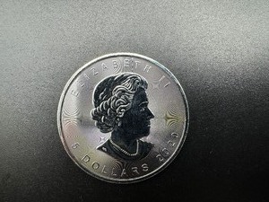 2020 BU One Ounce Silver Canadian Maple Leaf $5.00 Coin