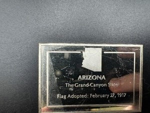 Arizona State Flag - 1000 Grains (2.083 Ounces) .925 Sterling Silver Bar�