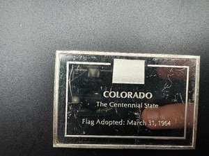 Colorado State Flag - 1000 Grains (2.083 Ounces) .925 Sterling Silver Bar�