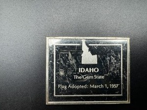 Idaho State Flag - 830 Grains (1.729 Ounces) .925 Sterling Silver Bar�
