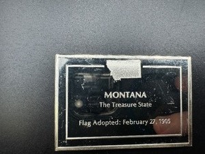 Montana State Flag - 1000 Grains (2.083 Ounces) .925 Sterling Silver Bar�