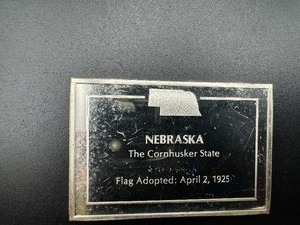 Nebraska State Flag - 1000 Grains (2.083 Ounces) .925 Sterling Silver Bar�