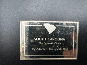 South Carolina State Flag - 1000 Grains (2.083 Ounces) .925 Sterling Silver Bar�