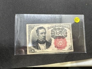 1874 Ten Cent Fractional Currency in Excellent Condition
