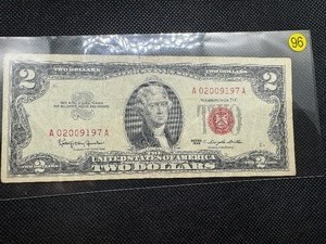 1963 Series Red Seal $2 Bill