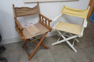 2 directors chairs