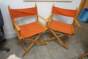 2 directors chairs