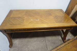 wood coffee table