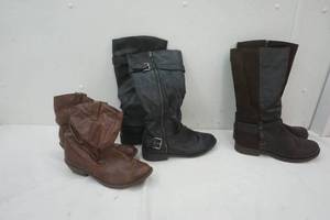 3 pairs of womens boots