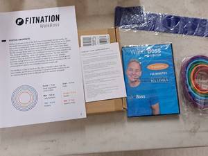 lot 731 image: Fitnation WalkBoss Fitness Program with DVD Set