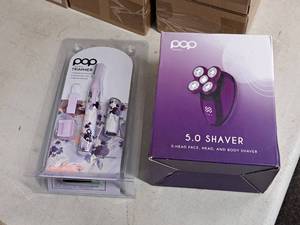 lot 728 image: Pop Sonic 5.0 Shaver 5-head FaceHeadBody Shaver, Trimmer (New )