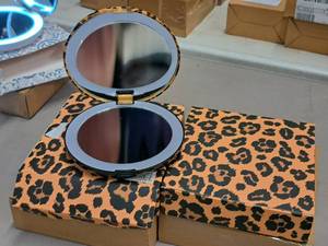 lot 756 image: Lot of (2) Pop Sonic LED  Compact Mirror - Magnifying Compact Mirror with LED Lights