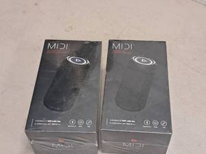 lot 654 image: Lot of (2) ADX Labs Midi2 Outdoor TWS Bluetooth Speaker (New )