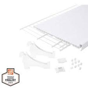 6 Pack of Everbilt 5.25 H 5-Pair White Vinyl Shoe Rack  Customer Returns See Pictures