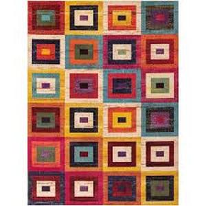 Estrella Demi Multi 9 0 x 12 0 Area Rug by Unique Loom  Customer Returns See Pictures