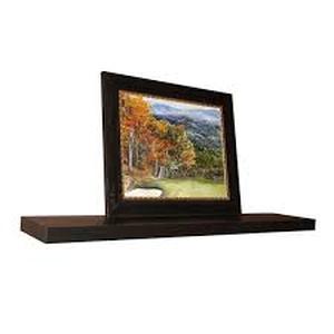 inPlace 60 in. W x 10.2 in. D x 2 in. H Espresso MDF Large Floating Wall Shelf Customer Returns See Pictures