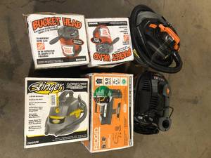 Lot of Assorted WetDry Shop Vacs Various Models and Conditions   Customer Returns See Pictures