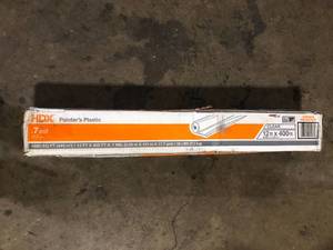 HDX 12 ft. x 400 ft. Clear 0.7 mil. Plastic Sheeting Customer Returns See Pictures
